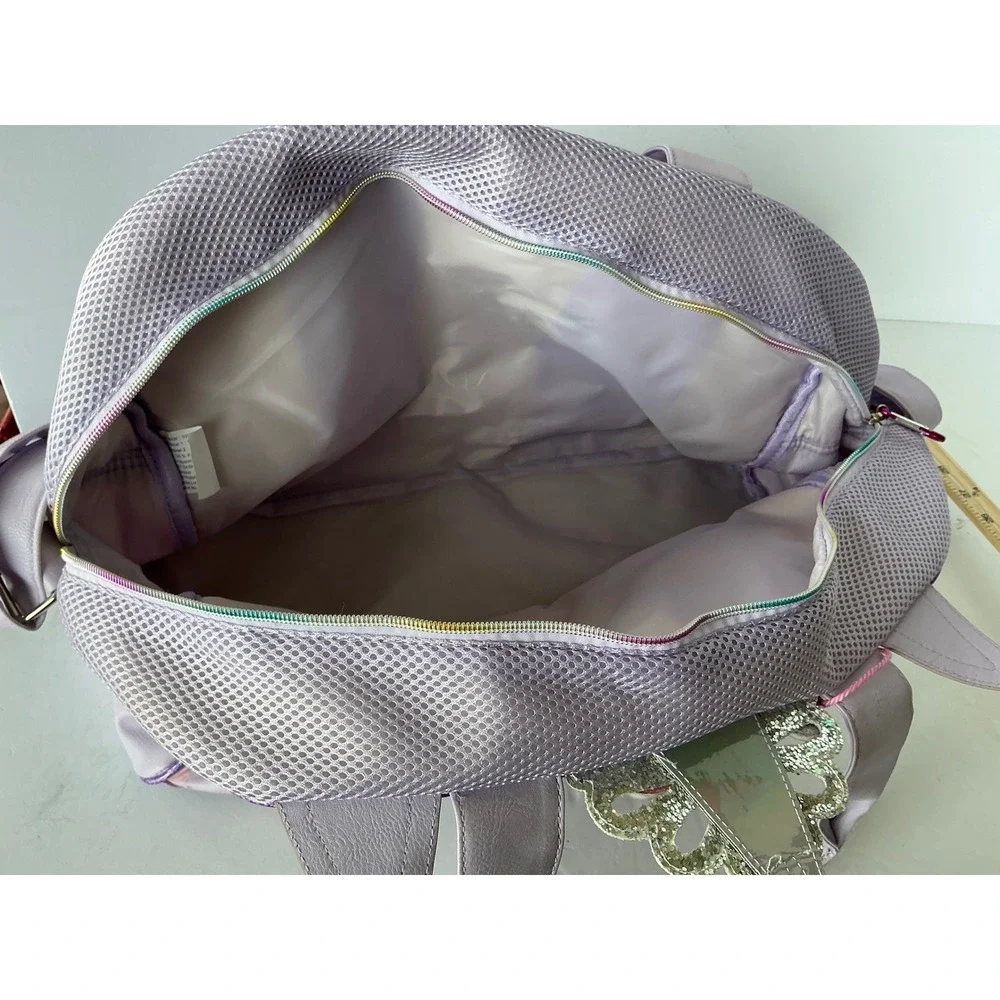 OMG Accessories Unicorn Duffle Bag Floral Glitter Tiara Lavender Kids Travel Bag